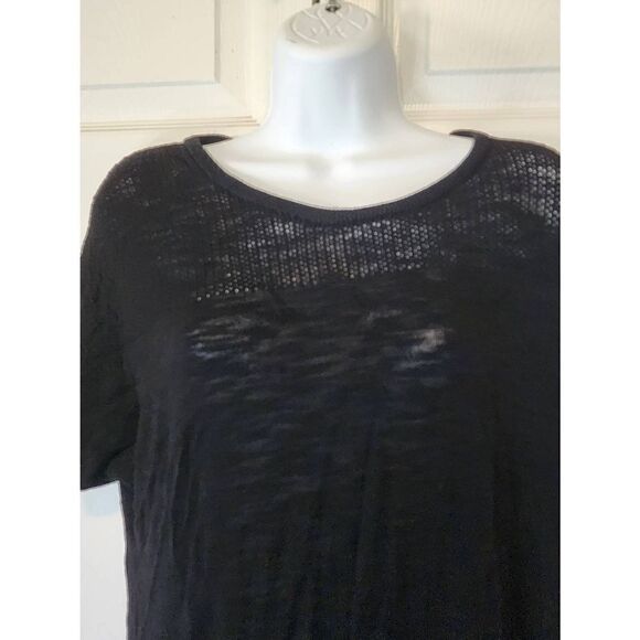 NYDJ Black Short Sleeve Sweater - Picture 1 of 3